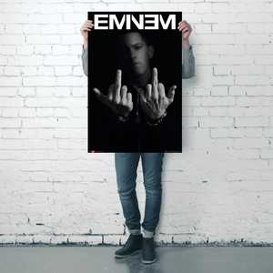 Póster Moderno de Eminem con Diseño de Dedo MMLP2 para Decoración de Pared - Product Image 1