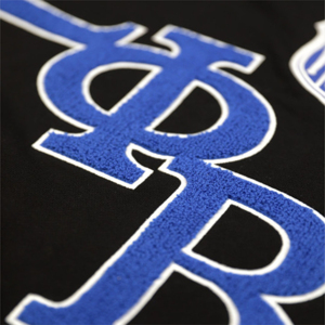 Zpb เสื้อกันหนาวผ้าฝ้าย100% สีดำแนวสตรีท, เสื้อสเวตเชิ้ต Zeta phi Beta พร้อมโลโก้ของทีมอุปกรณ์เย็บปักถักร้อย - Product Image 3