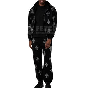 Chándal de hombre para exteriores, ropa de invierno, precio al por mayor con la mejor calidad, chándal de diamantes de imitación para hombre - Product Image 1