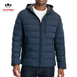Chaquetas acolchadas con capucha de calidad superior para hombre, abrigos acolchados con cremallera completa y burbujas acolchadas, abrigos de calle - Product Image 1