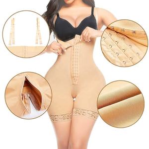 Body gainant sculptant intégral pour <span class=keywords><strong>femme</strong></span>, à longue fermeture, en dentelle de maille élastique, respirant, effet ventre plat et rehausseur de fesses - Product Image 5