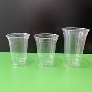 Gobelet en plastique pour boissons froides, style moderne, prix d'usine, gobelet en plastique PET, 10 oz, 16 oz, 22 oz, diamètre 93/98 mm, gobelet à thé à bulles jetable à emporter - Product Image 4