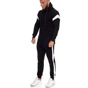Custom logo Stacked Sets Sweat Suits men Two Pieces Winter <b>Flare</b> Pants Sets Cropped hoodies Tracksuits - Product Image 2