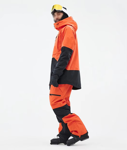 Combinaison de ski unisexe pour adultes 2026, fermeture éclair, isolée, imperméable, respirante, en nylon/coton, veste et pantalon de ski - Product Image 3