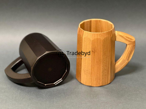 Verres artisanaux de style rustique pour les amateurs de thé tasse en bois Premium Kitchen Cup par Tradebyd - Product Image 5