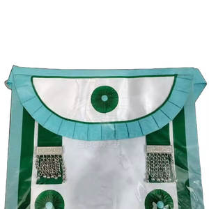 Tablier maçonnique en satin avec broderie personnalisée, tablier de franc-maçonnerie en gros, étiquette privée, tablier maçonnique - Product Image 4