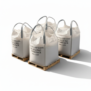 1000 kg FIBC Container <b>Bag</b> One/two Loop Sleeve <b>Big</b> Bulk <b>Bag</b> Jumbo Sack India Factory 1 and 2 Loop - Product Image 3