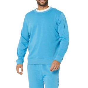 Sudaderas básicas de algodón con cuello redondo para hombre, ropa informal cómoda de invierno, sudaderas con capucha bordadas, algodón 100% - Product Image 1