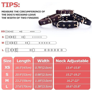 Elegante Collar de Cuero Premium para Perro con Acabado de Tachuelas, Diseño Simple y Lujoso, para Perros Pequeños y Grandes, Duradero, Transpirable y Ecológico - Product Image 5