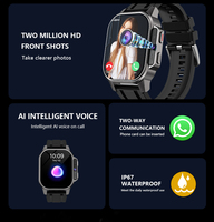 Maxtop jam tangan pintar olahraga AMOLED, arloji Cerdas HD 2.04 inci 4g dengan kartu Sim Android Ios untuk pria dan wanita
