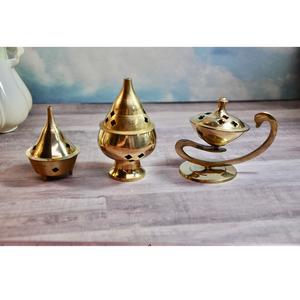 Nouveau porte-encens de centre de table doré fantaisie bon marché - Product Image 6