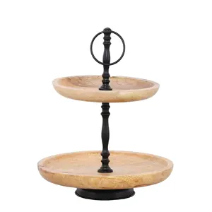 Cao Cấp Thiết Kế Kim Loại Handmade 2 Tier Bánh Đứng Cho Đảng Trang Trí Chất Lượng Cao Nhất Quý Giá Và Sang Trọng