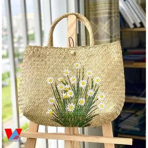 Bolsos hechos a mano con hierba marina, accesorios de moda, estilo vintage, personalizados a sus necesidades, OEM/ Sra. Lima - Product Image 2