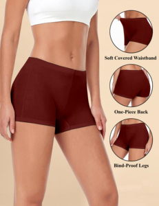 Trendmalls กางเกงขาสั้นผ้ายืดเอวสูงสำหรับผู้หญิงกางเกงรัดรูปไร้รอยต่อ - Product Image 3