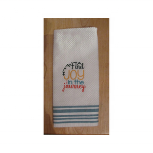 Budget Friendly 100% Cotton Cute Embroidered 16x26 Inches 120 GSM Quick Absorbing Soft Best Selling Sustainable Dish Towels - Product Image 1
