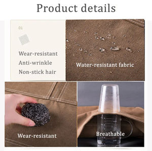 Tablier de cuisine Baber Server de restaurant avec poches pour chef de cuisine en denim à dos croisé personnalisé - Product Image 3