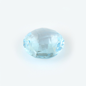 Topacio azul redondo, piedras preciosas sueltas naturales, curación del nacimiento, fabricación de joyas semipreciosas de alta calidad superior, piedra de cristal de Topacio azul - Product Image 1