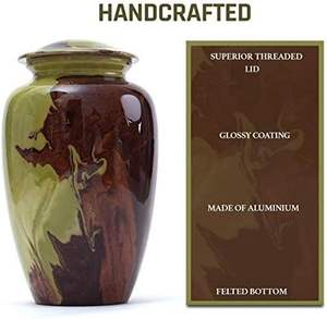 โกศทองเหลืองสำหรับขี้เถ้ามนุษย์ข้อเสนอล่าสุดสำหรับงานศพปรับแต่งโลโก้ได้ตามต้องการ - Product Image 2