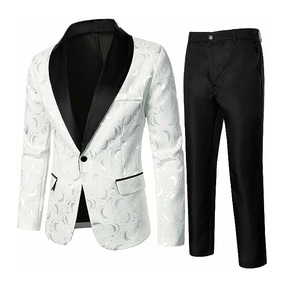Trajes de 3 Piezas para Hombre, Corte Entallado, Color Sólido, Blazer, Pantalón y Chaqueta, Transpirable, para Oficina, Negocios, Traje de Caballero - Product Image 5