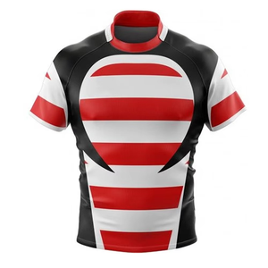Quantité minimale de commande bas dernière conception maillot de rugby respirant vêtements de sport de plein air maillot de rugby pour adultes chemises de rugby à manches courtes durables - Product Image 6