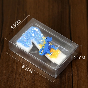 เทียนวันเกิดทำด้วยมือตัวเลขทำจากพาราฟินพร้อมของตกแต่งรูปไดโนเสาร์เครื่องประดับเค้กสำหรับงานเลี้ยงวันเกิด - Product Image 4