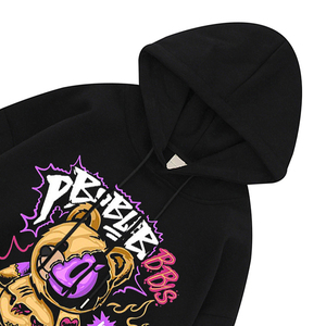 FIGHTING ANT Custom 100% algodón Oversize Heavyweight Pullover Sudadera con capucha Logo gráfico en relieve Sudadera de invierno para hombre de alta calidad - Product Image 3