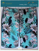 Shorts de bain décontractés écologiques pour hommes, taille mi-haute, séchage rapide, en nylon/spandex, avec cordon de serrage, style boardshorts 3D