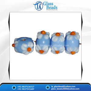 Best Quality 14 mm Multicolor Flower Glass Lampwork <b>Beads</b> for DIY Jewelry Making Genuine Wholesaler Crystal Lampwork Glass <b>Beads</b> - Product Image 3