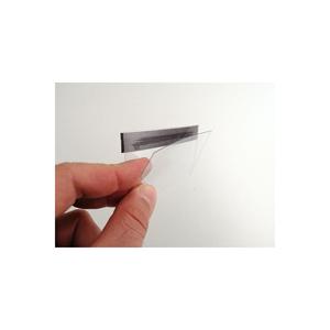 50 pz supporto per etichette magnetiche in PVC, 10x4 Cm, tasca trasparente per etichetta del prodotto