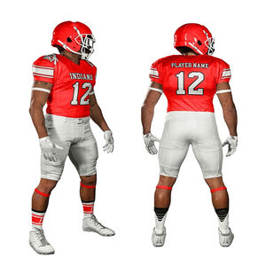 Venta caliente Uniforme de fútbol americano Calidad Premium con mangas cortas Color sólido Diseño OEM a un precio - Product Image 1