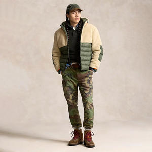 Chaqueta acolchada híbrida para exteriores para hombre, cálida chaqueta de senderismo de lana Softshell para clima frío, alta calidad, fabricada en Pakistán - Product Image 3