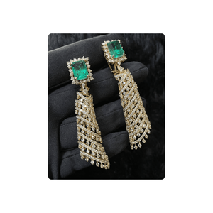 Pendientes de diamantes naturales de diseñador hechos en 14kt con diamantes naturales Vs Si, proveedor de Joyería de diamantes reales al por mayor - Product Image 2