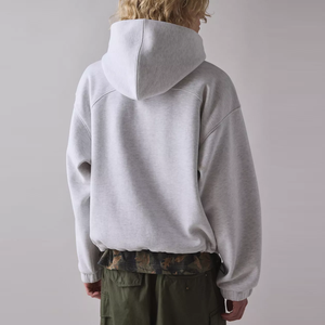 Sweats à capuche oversize en crochet pour hommes, automne 2025, personnalisés, respirants, 100% impression de votre logo de marque, polaire - Product Image 3