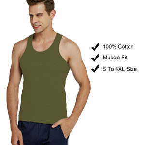 Algodón y fibra de bambú sin mangas secado rápido transpirable verano gimnasio entrenamiento músculo chaleco a prueba de sudor camiseta impresa diseño deportivo - Product Image 5