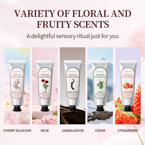 Crème pour les mains naturelle OEM Parfum fleur de cerisier Lotion parfumée hydratante et blanchissante Coffret cadeau Soins des mains réparateurs et nourrissants - Product Image 3