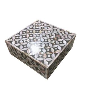 Caja de Joyería y Cosméticos de Nácar de Alta Calidad, Forma Cuadrada Personalizable, Modelo TC-698, Venta al por Mayor - Product Image 3