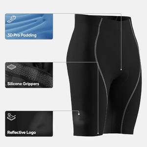 Pantalones cortos de compresión para hombre con tela de secado rápido y costuras planas para entrenamiento sin fricción - Product Image 2