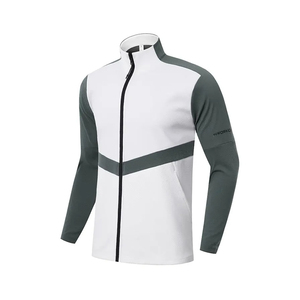 Veste d'entraînement de fitness d'hiver à col montant personnalisée pour hommes, vêtements de sport respirants à séchage rapide à motif de lettres à double poche - Product Image 2