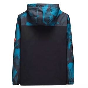 Chaqueta Cortavientos Impermeable de Manga Larga para Hombre, Ecológica, de Color Sólido, con Cierre de Cremallera, Personalizada con Estampado, para Correr - Product Image 3