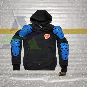 Sudaderas con capucha de motocicleta blindada para hombre con almohadillas CE de Nivel 2 personalizadas - Product Image 3