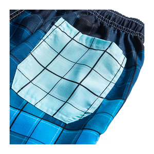 Pantalones cortos de baño negros para gimnasio y playa para hombre, pantalones cortos elásticos con estampado 3D de talla grande, patrón sólido - Product Image 3