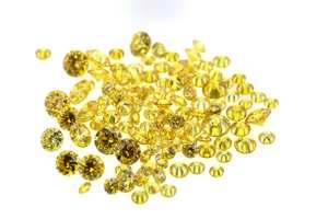 Diamantes sueltos naturales de Color amarillo certificados a granel Color de lujo Diamantes de corte redondo brillante de claridad de VS-SI para joyería de diamantes - Product Image 3