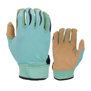 Manchette à longue sangle extensible couleur blanche cuir de vachette Cabretta cuir Baseball Softball gants de frappeur pour unisexe - Product Image 6