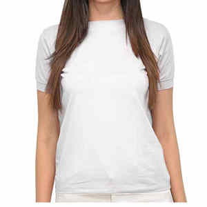 Camisetas de mujer hechas a medida de alta calidad, camisetas de gran tamaño, camiseta informal de algodón suelta con hombros caídos para mujer - Product Image 5