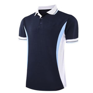 Ropa deportiva Polo de dos tonos para adultos Hombres Polo deportivo en blanco Camiseta Panel lateral Polo de manga corta Tops - Product Image 4