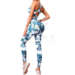 Conjunto de Yoga para mujer, ropa de gimnasio, Tie Dye, a la moda, el mejor precio al por mayor - Product Image 2