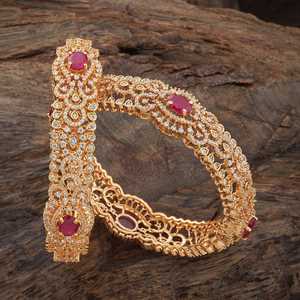 Zinc Alloy Gold Flower Fashion Bangle for Women's Wedding Occasion 177163 - Product Image 1