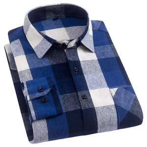 Chemises en flanelle pour hommes en gros, respirantes, confortables, faciles à porter, manches longues, avec votre propre design - Product Image 4