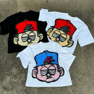 เสื้อยืดโอเวอร์ไซส์ทรงหลวม ผ้าคอตตอน 100% ดีไซน์สั่งทำพิเศษ ทรงปกติ ผ้าไม่เป็นขุย น้ำหนัก 200 กรัม สำหรับผู้ชาย - Product Image 1