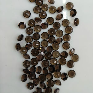 Cuarzo Ahumado Natural de 7MM, Corte Brillante Redondo, Gema Suelta de la Mejor Calidad para la Fabricación de Joyas - Product Image 5
